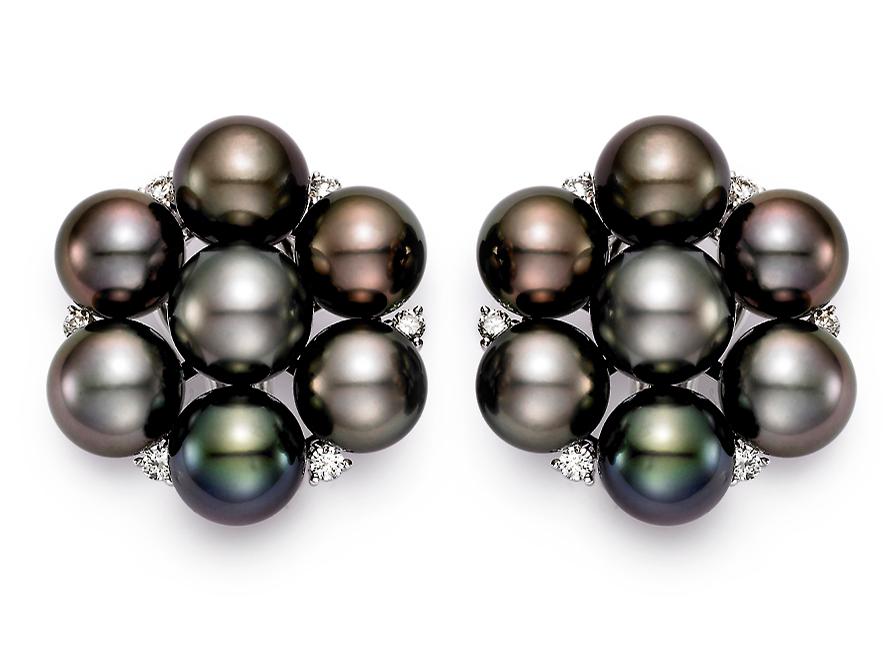 Cluster Pearl Earrings