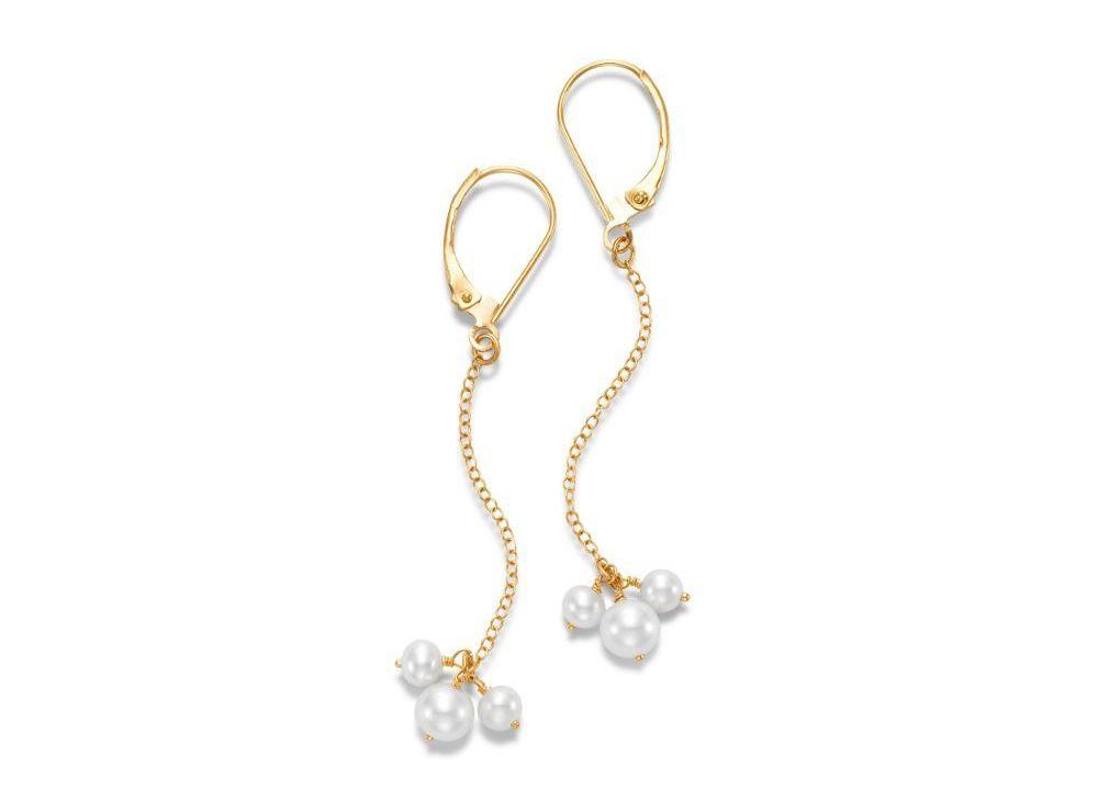Lidia Cluster Chain Drop Earrings