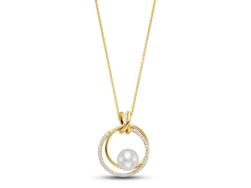 Diamond Circles Pendant Necklace