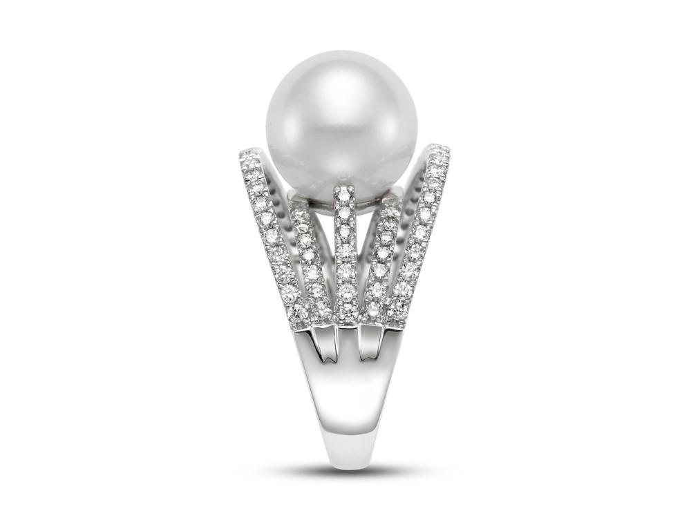 Pearl & Diamond Cocktail Ring