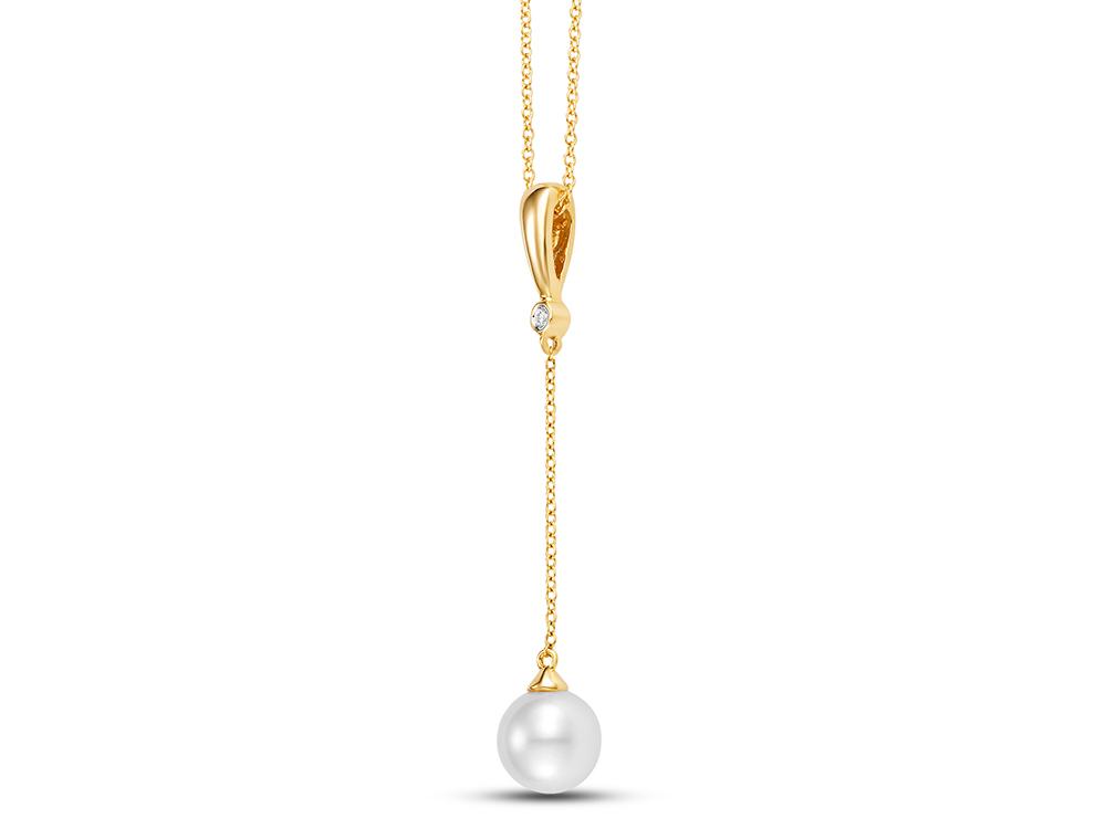 Diamond Bezel Chain Drop Pendant Necklace