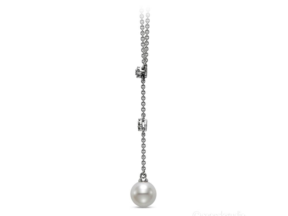 Chain Drop Pearl Pendant Necklace