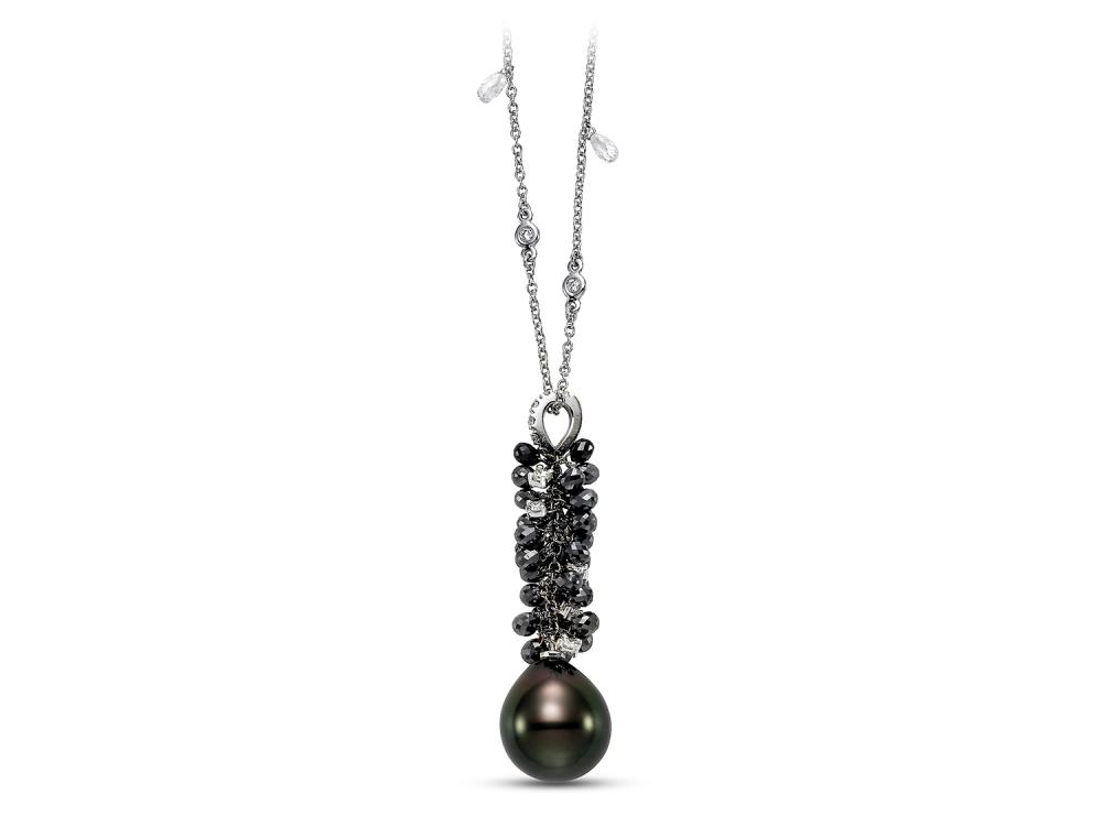 Black Ice Pendant Necklace